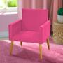 Imagem de Poltrona Nina suede pink para decoração