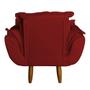 Imagem de Poltrona Opala Infantil Decorativa Mini Sofá Para Criança Suede Vermelho - Ninho Decor