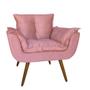 Imagem de Poltrona Opala Luxo Confortavel Quarto Suede Rose