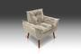 Imagem de Poltrona Opala Suede Bege LM Decor