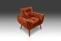 Imagem de Poltrona Opala Suede TerraCota LM Decor