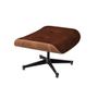 Imagem de Poltrona para Leitura Charles Eames com Puff Couro Marrom