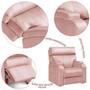 Imagem de Poltrona Para Maquiagem Reclinável Suede Rose Lupita Shop JM