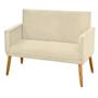 Poltrona Sofá Namoradeira para Sala Recepção Suede Bege-JBF - JBF Poltronas Imagem de Poltrona Sofá Namoradeira para Sala Recepção Suede Bege-JBF