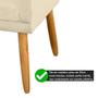Poltrona Sofá Namoradeira para Sala Recepção Suede Bege-JBF - JBF Poltronas Imagem de Poltrona Sofá Namoradeira para Sala Recepção Suede Bege-JBF