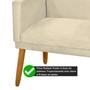 Poltrona Sofá Namoradeira para Sala Recepção Suede Bege-JBF - JBF Poltronas Imagem de Poltrona Sofá Namoradeira para Sala Recepção Suede Bege-JBF