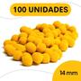 Imagem de Pompom Amarelo Ouro - 14Mm Pacote Com 100 Unidades - Nybc