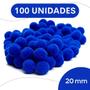 Imagem de Pompom Azul Royal - 20Mm Pacote Com 100 Unidades - Nybc