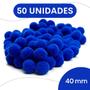 Imagem de Pompom Azul Royal - 40Mm Pacote Com 50 Unidades - Nybc