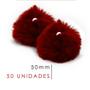 Imagem de Pompom Pelúcia Bordô Claro 50mm - Com 50 Unidades - UMK