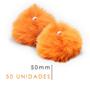 Imagem de Pompom Pelúcia Laranja 50mm - Com 50 Unidades - UMK