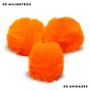 Imagem de Pompom Pelúcia Laranja Neon 50mm - Com 50 Unidades - UMK