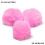 Imagem de Pompom Pelúcia Rosa Chiclete 50mm - Com 50 Unidades - BRX