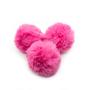 Imagem de Pompom Pelúcia Rosa Pink 50mm 12un 80g Pelo Felpudo Artesanato Com Alça