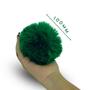 Imagem de Pompom Pelúcia Verde Bandeira 100mm - Com 25 Unidades - BRX