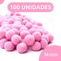 Imagem de Pompom Rosa Claro - 14Mm Pacote Com 100 Unidades - Nybc