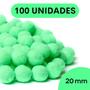 Imagem de Pompom Verde Água - 20Mm Pacote Com 100 Unidades - Nybc