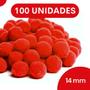 Imagem de Pompom Vermelho - 14Mm Pacote Com 100 Unidades - Nybc
