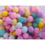 Imagem de Pompons Cores Candy 1,5 cm 15mm Artigos Laços Festas artesanatos