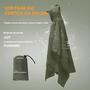 Imagem de Poncho de Chuva 3 em 1 à Prova d'Água com Capuz e Mangas Longas - Ideal para Motocicleta, Camping e Hiking