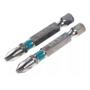 Imagem de Ponta Bits PH2 50MM Kit 5 Peças Ponteira Magnética Antiderrapante Philips Aço S2 Imantada