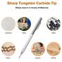 Imagem de Ponta de Carboneto de Tungstênio Ofasixx - Kit com 10 Recargas e Régua