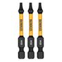 Imagem de Ponta Torx T10 FlexTorq 2-1/4" 3 Peças DWAF2TX10IR3 DeWalt 