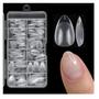 Imagem de Pontas de Unhas de Amêndoa Xxs - 240 Peças de Gel Macio Fosco com Cobertura Completa