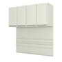 Imagem de Ponte Modulada Casal Queen 4 Portas Cabeceira 165cm Seletto Henn - Areia HP