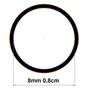 Imagem de Ponteira Pé Cadeira Externa PVC Branca 5/16 8mm 0,8cm 16un