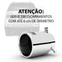 Imagem de Ponteira toyota hilux sw4 2006 a 2015 em aço inox