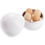 Imagem de Ponto de caldeira de ovos de microondas em forma de ovo para 4 ovos