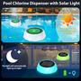 Imagem de Pool Chlorine Floater Trtyldt com luz solar para piscina