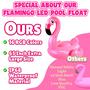 Imagem de Pool Float Floatey Large Pink Flamingo com luzes para adultos