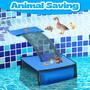 Imagem de Pool Leaf Skimmer Weewooday com rampa de fuga de animais