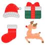 Imagem de Pop It Fidget Brinquedo de Natal Darwong - Pacote com 4
