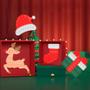 Imagem de Pop It Fidget Brinquedo de Natal Darwong - Pacote com 4