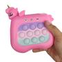 Imagem de Pop It Mini Game Interativo Unicornio Luz Som 4 Modos Anti Estresse Relaxante Fidget Sensorial Criança Toys Portatil