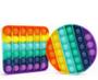 Imagem de Pop It Sensorial Arco-Íris - 2 Peças - Brinquedo Fidget para Qualquer Lugar