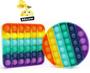 Imagem de Pop It Sensorial Arco-Íris - 2 Peças - Brinquedo Fidget para Qualquer Lugar