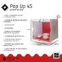 Imagem de Pop Up 45 expansível o mini estúdio fotográfico portátil de 45 cm da Mutu Com Iluminação e 5 fundos infinitos