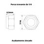 Imagem de Porca auto travante com nylon parlock zincada M6 com 100 pçs