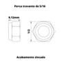 Imagem de Porca auto travante com nylon parlock zincada M8 com 100 pçs