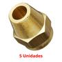 Imagem de Porca Cano Tubo De Cobre Ar Condicionado 1/4- Kit Com 5 Uni