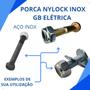 Imagem de Porca Parlock M6 (chave 10) Com Nylon Inox 304 - 40 Peças