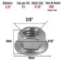 Imagem de Porca Sextavada Flangeada 3/8 Rosca Fina UNF Ch 9/16 100 Un