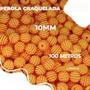 Imagem de Porolas craquelada n10 cor laranja pacote com 100 gramas