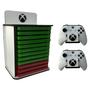Imagem de Porta 12 Jogos + Controle Xbox Gamer Mdf Organizador