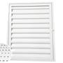 Imagem de Porta Abrigo Alçapão Branco Para Telhado 80x60 Portinhola Ventilado De Aço Laminado Para Acesso Laje Sótão Água Luz