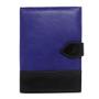 Imagem de Porta Agenda de Couro - Azul Marinho/Preto